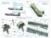 Quinta Studio QD48437 EMB-312 Tucano 3D-Printed coloured Interior on decal paper (Hobby Boss) 1/48
